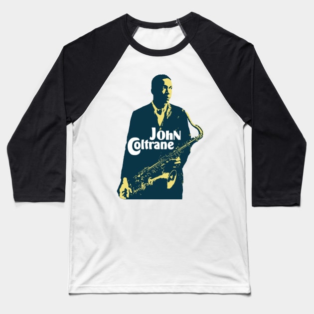 John Coltrane Baseball T-Shirt by TheSnowWatch